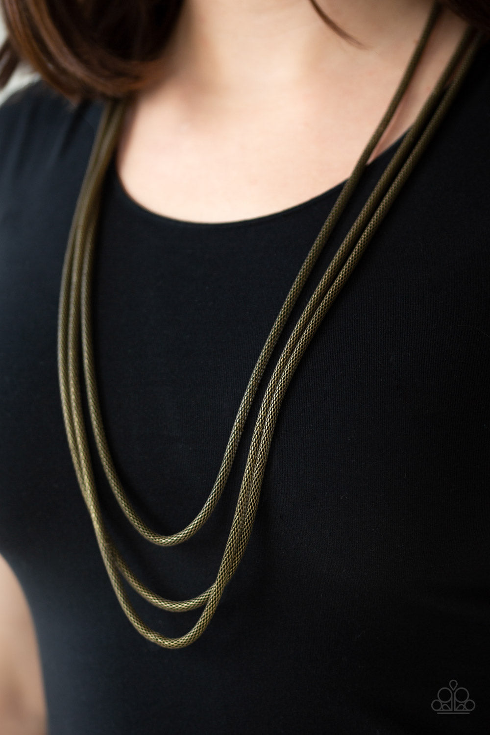 Paparazzi ♥ Street Sweep - Brass ♥  Necklace