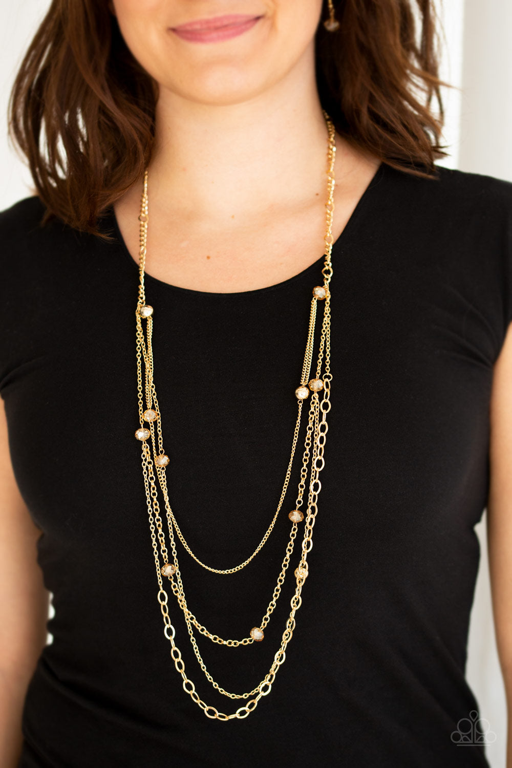 Paparazzi ♥ Glamour Grotto - Gold ♥  Necklace