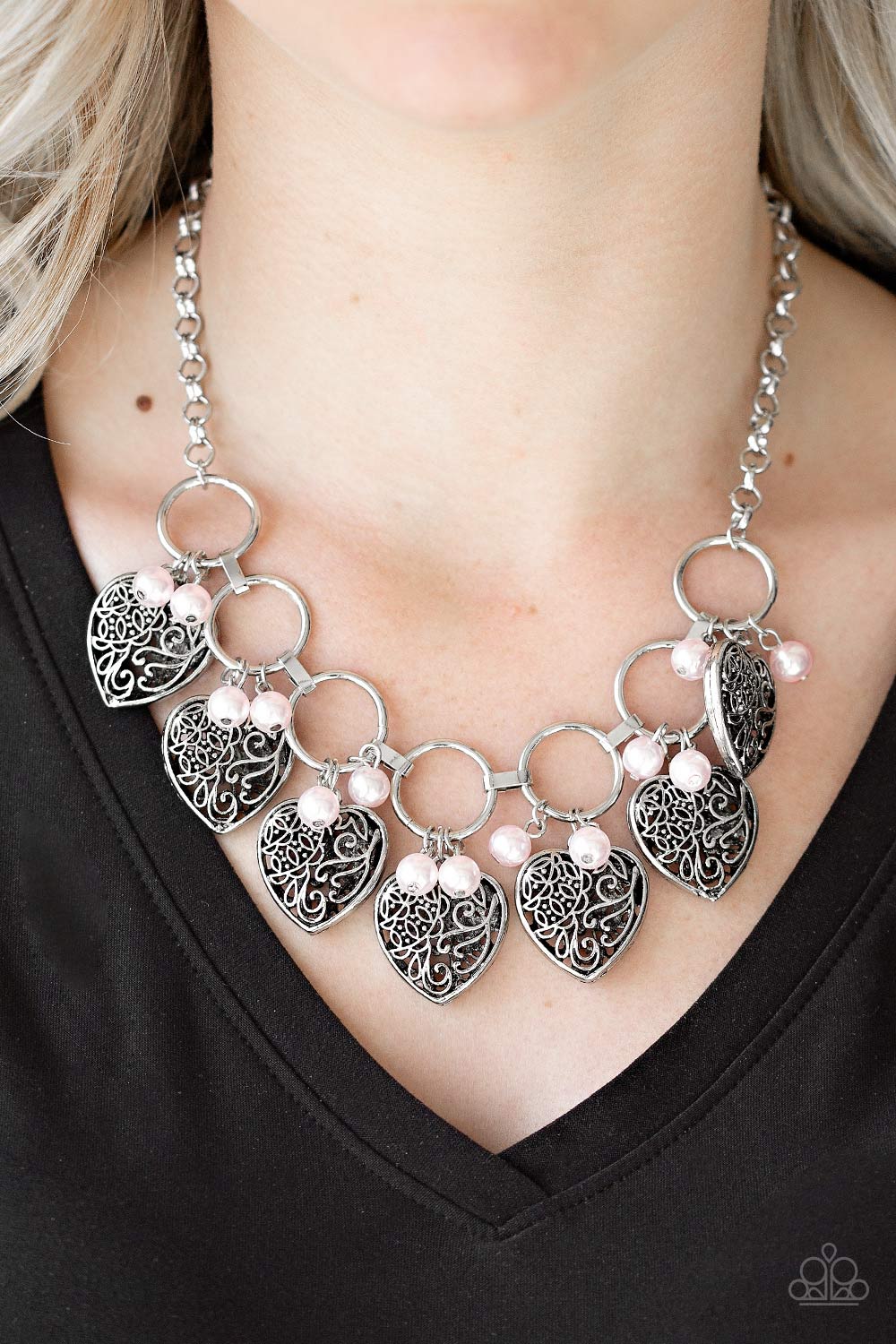 Paparazzi ♥ Very Valentine - Pink ♥  Necklace