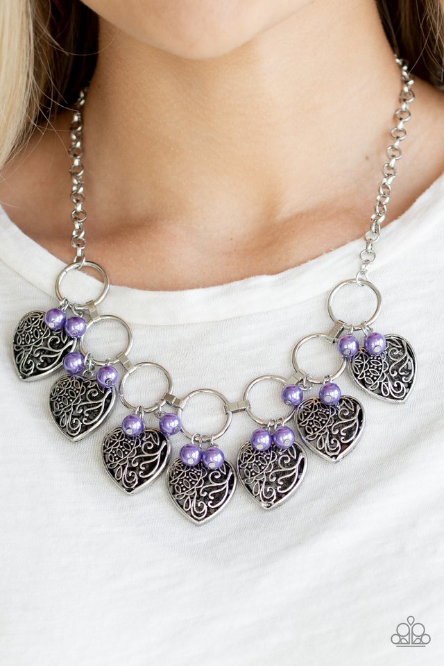 Paparazzi ♥ Very Valentine - Purple ♥ Necklace