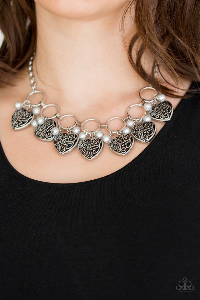 Paparazzi ♥ Very Valentine - Silver ♥ Necklace