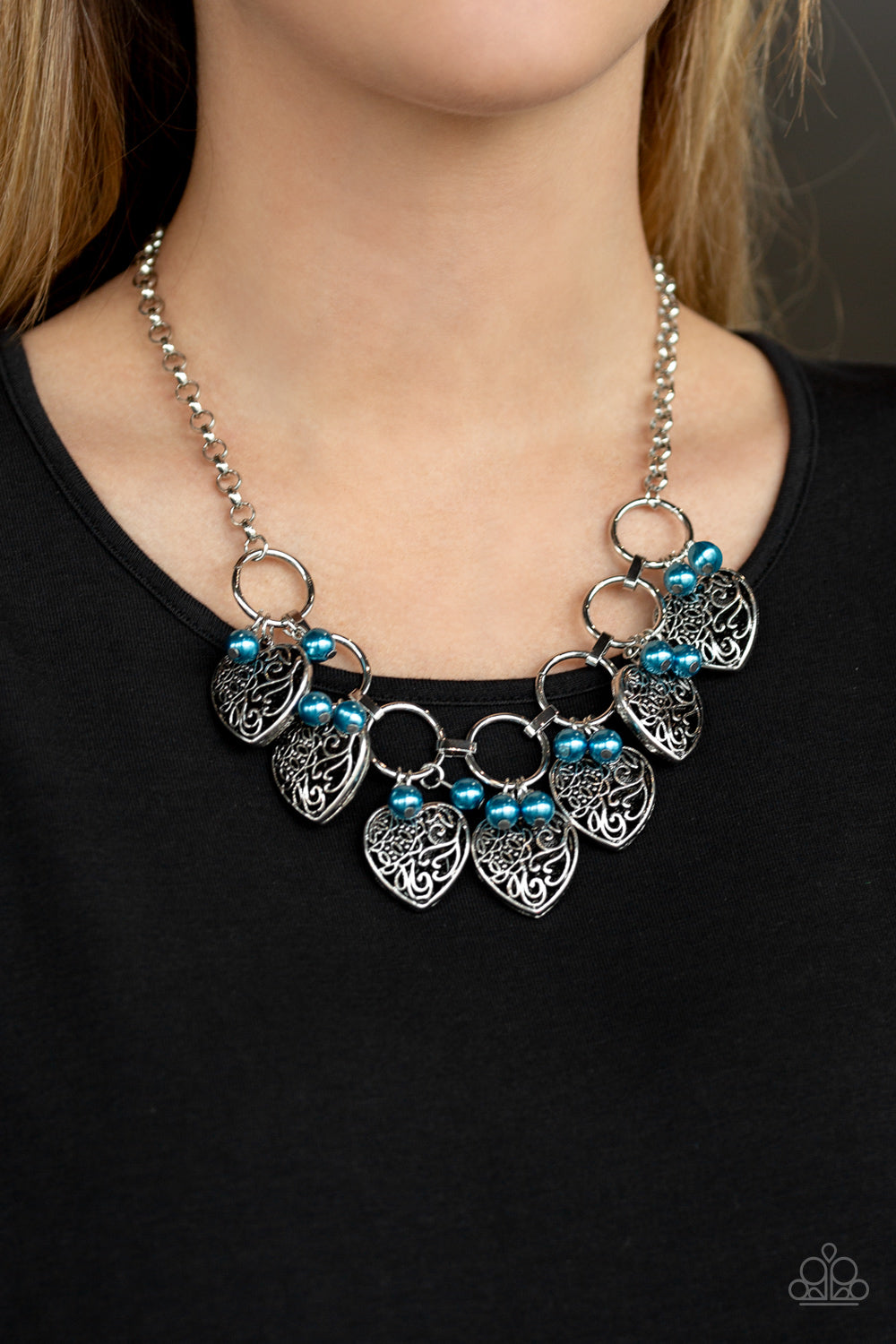 Paparazzi ♥ Very Valentine - Blue ♥  Necklace