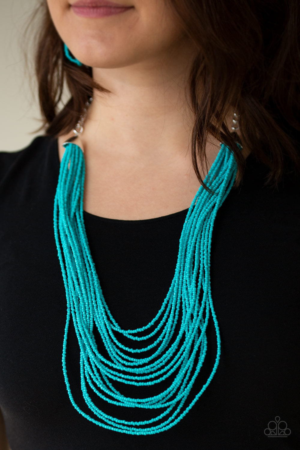 Paparazzi ♥ Peacefully Pacific - Blue ♥  Necklace