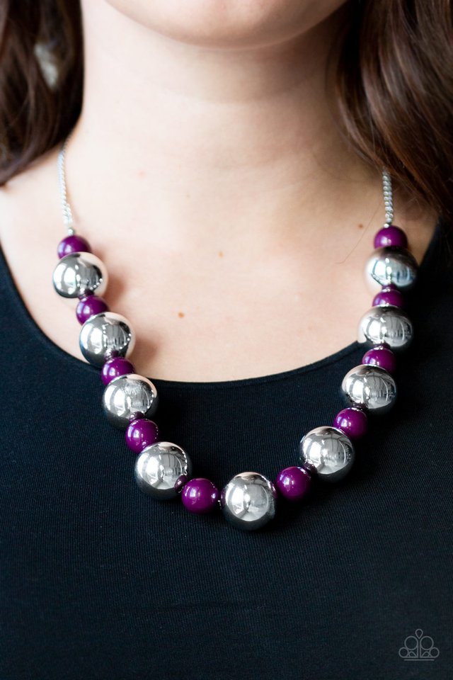 Paparazzi ♥ Top Pop - Purple ♥ Necklace