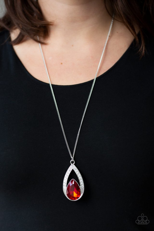 Paparazzi ♥ Notorious Noble - Red ♥ Necklace