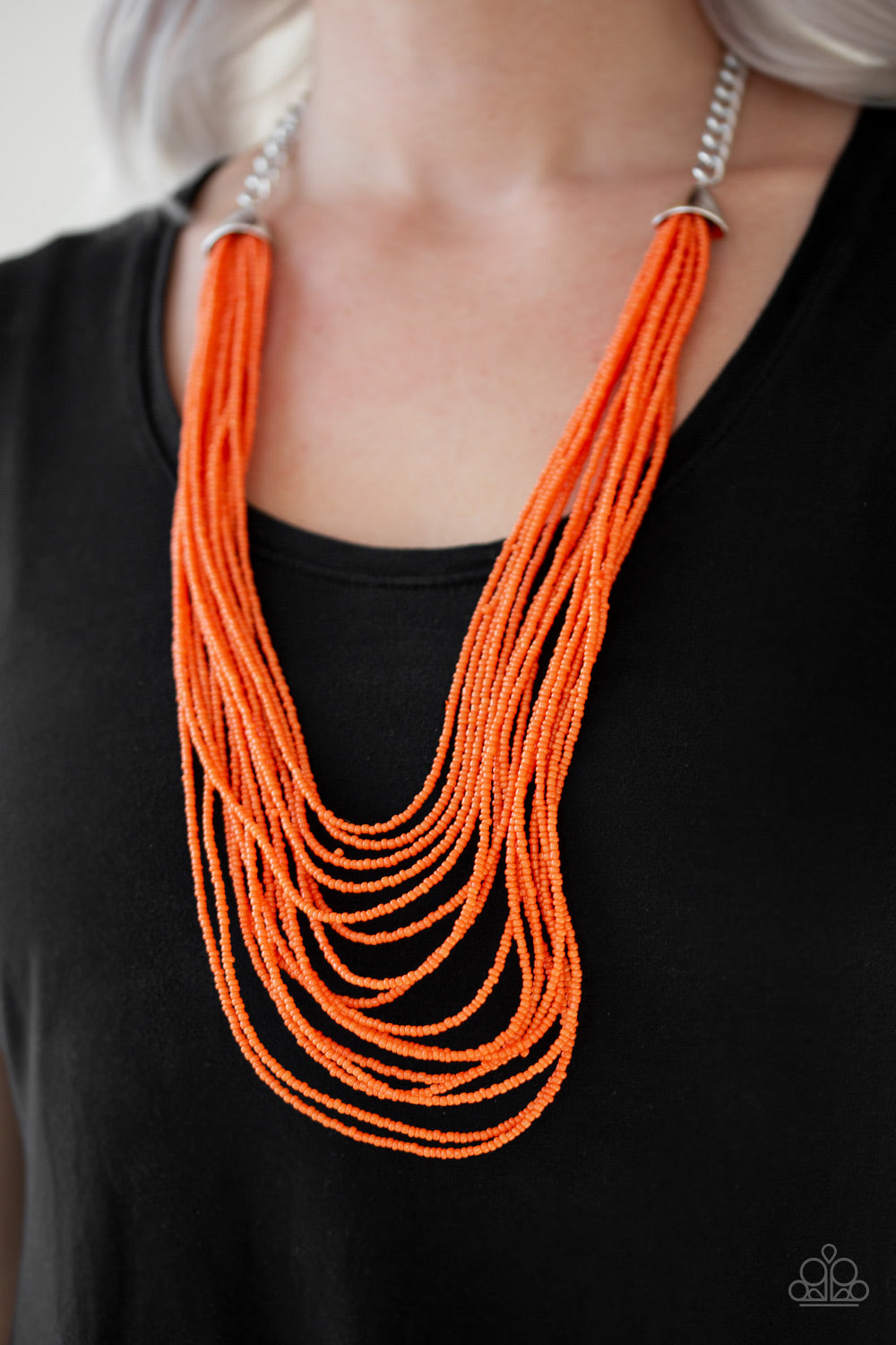 Paparazzi ♥ Peacefully Pacific - Orange ♥  Necklace