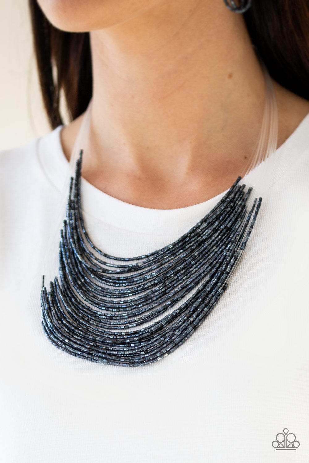 Paparazzi ♥ Catwalk Queen - Blue ♥  Necklace