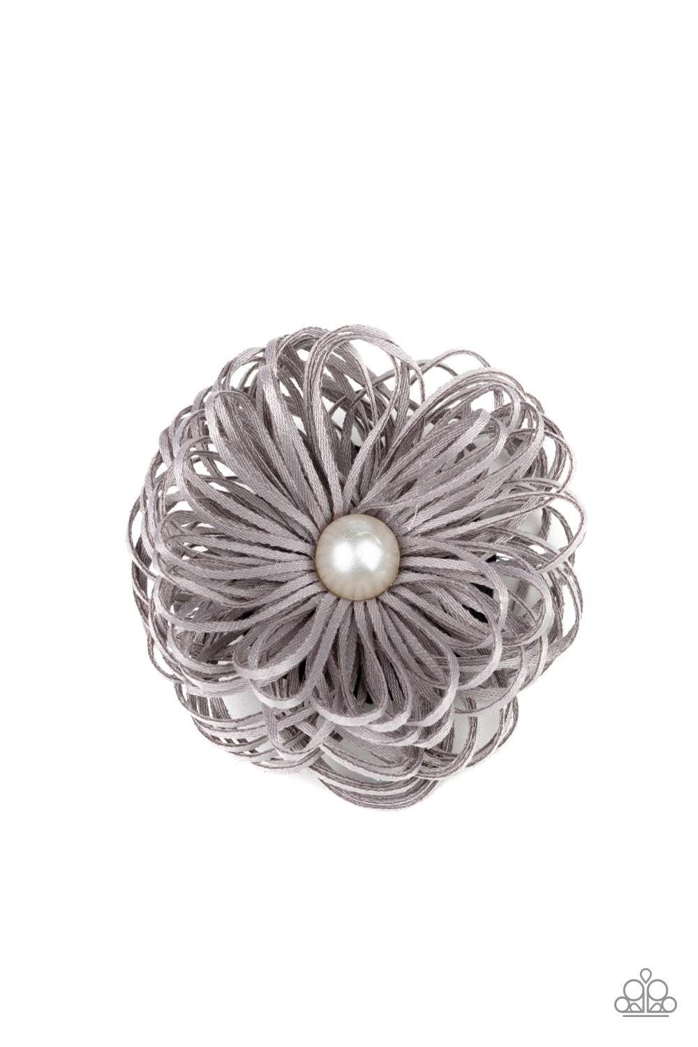 Paparazzi ♥ Boisterous Buttercups - Silver ♥  Hair Clip