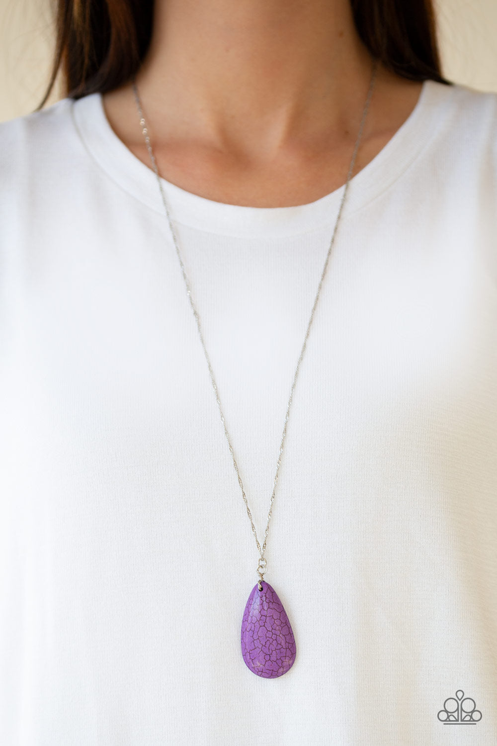 Paparazzi ♥ Stone River - Purple ♥  Necklace