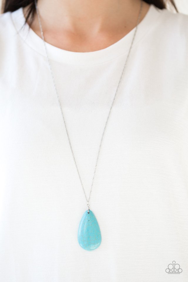 Paparazzi ♥ Stone River - Blue ♥ Necklace