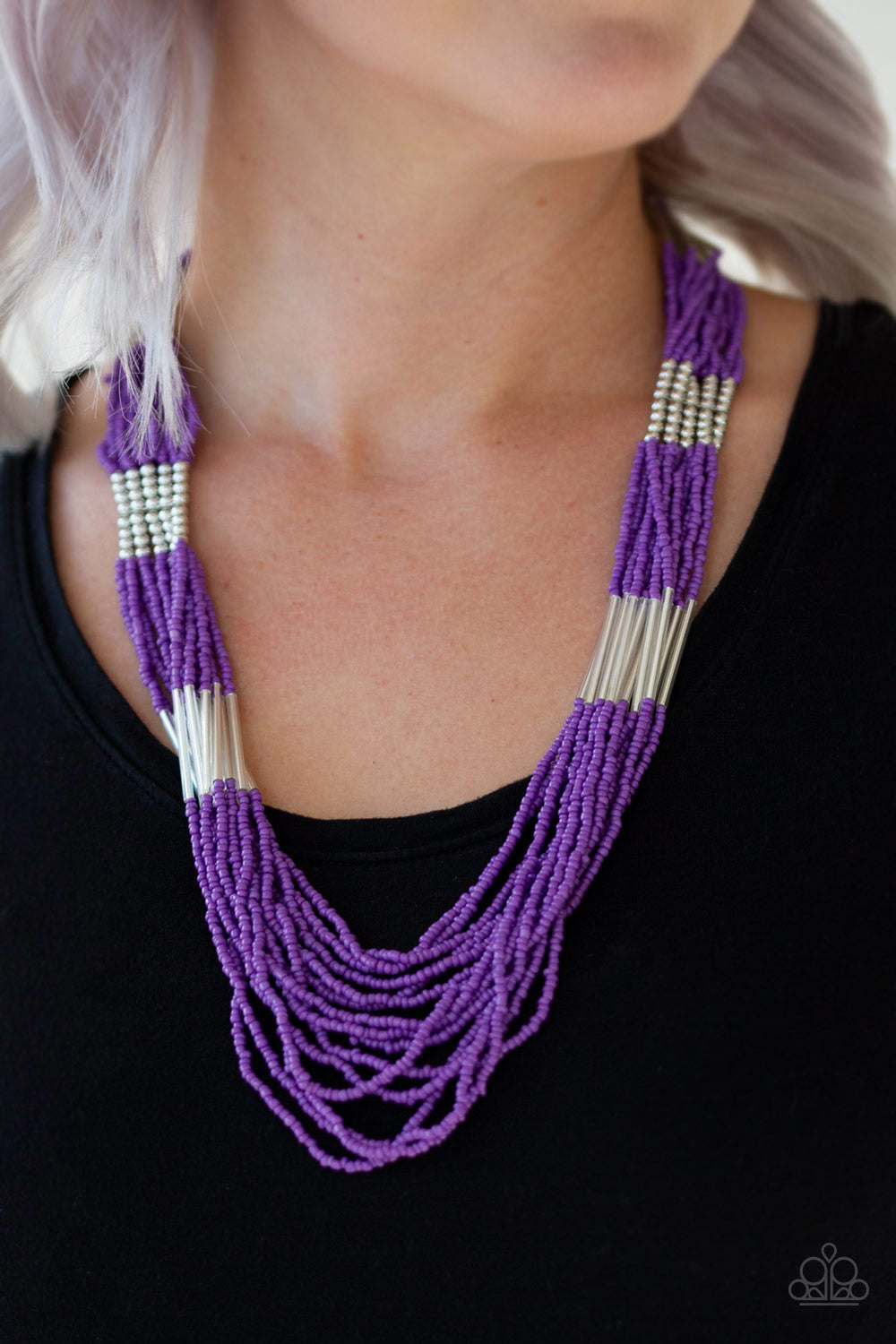Paparazzi ♥ Let It BEAD - Purple ♥  Necklace