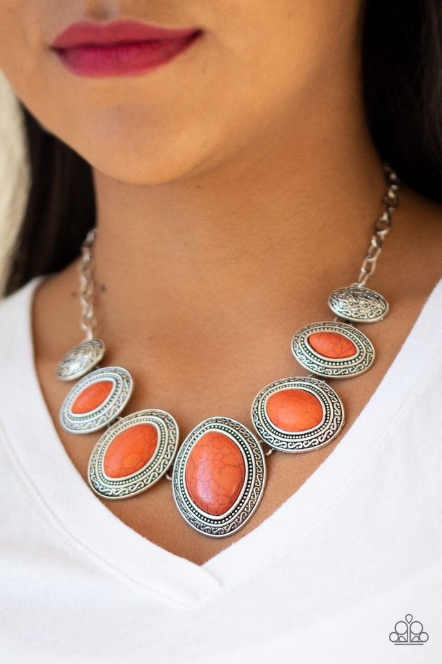 Paparazzi ♥ Sierra Serenity - Orange ♥ Necklace