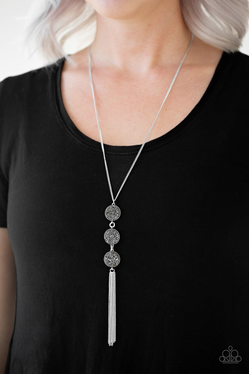 Paparazzi ♥ Triple Shimmer - Silver ♥  Necklace