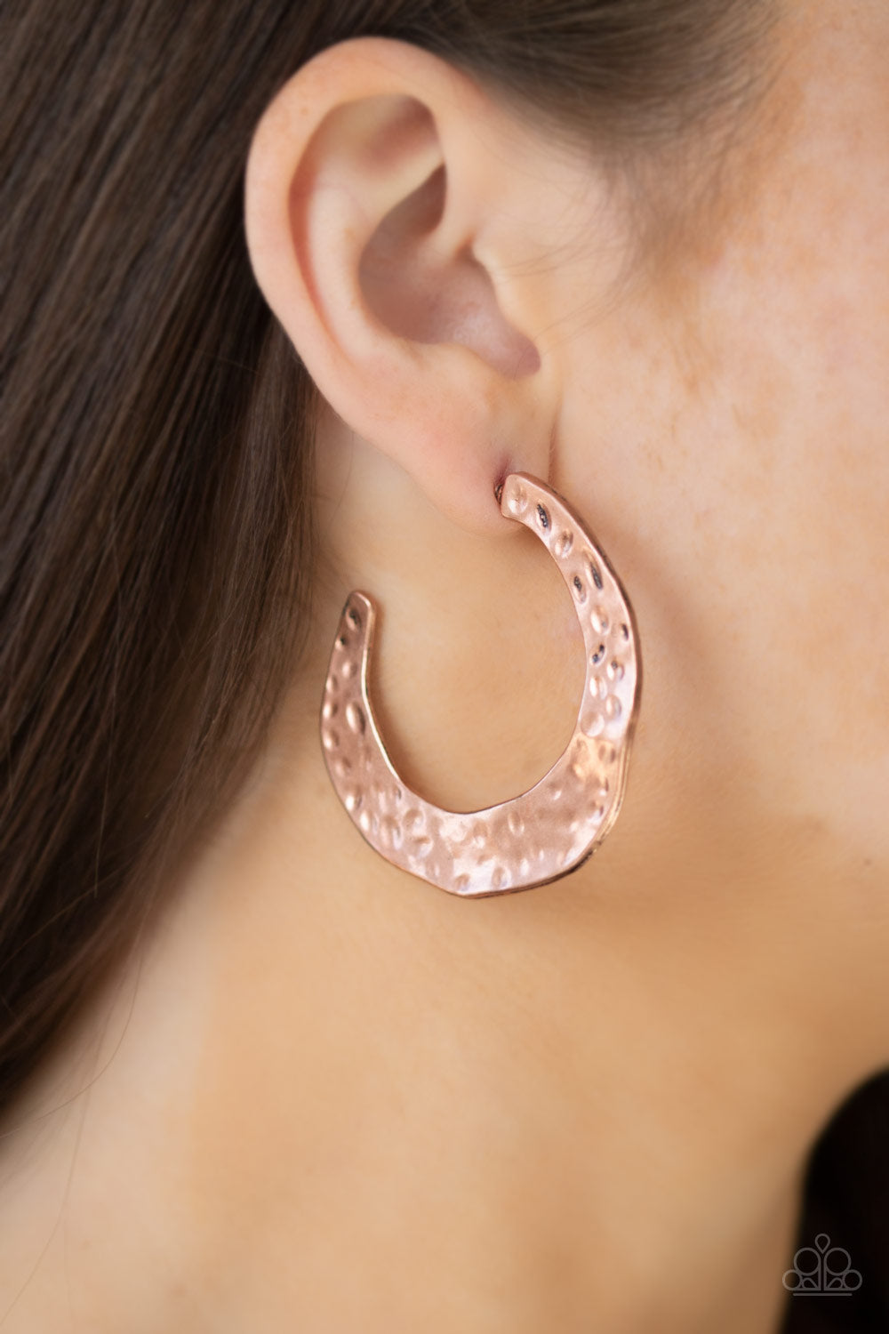 Paparazzi ♥ The HOOP Up - Copper ♥  Earrings
