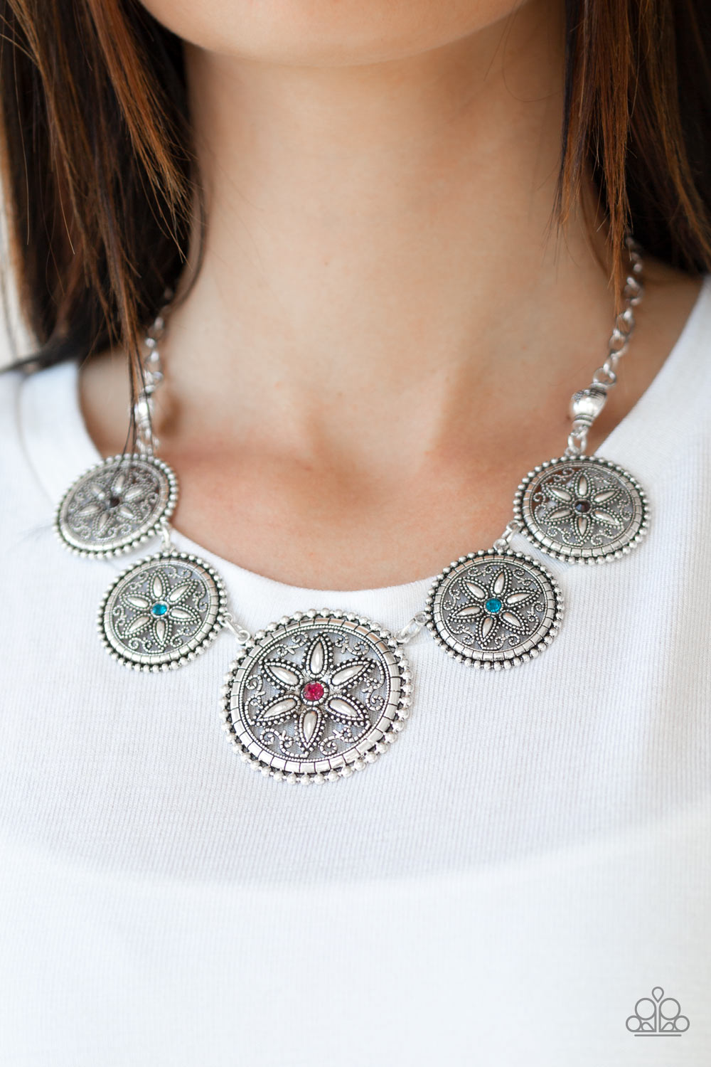 Paparazzi ♥ Written In The STAR LILIES - Multi ♥  Necklace