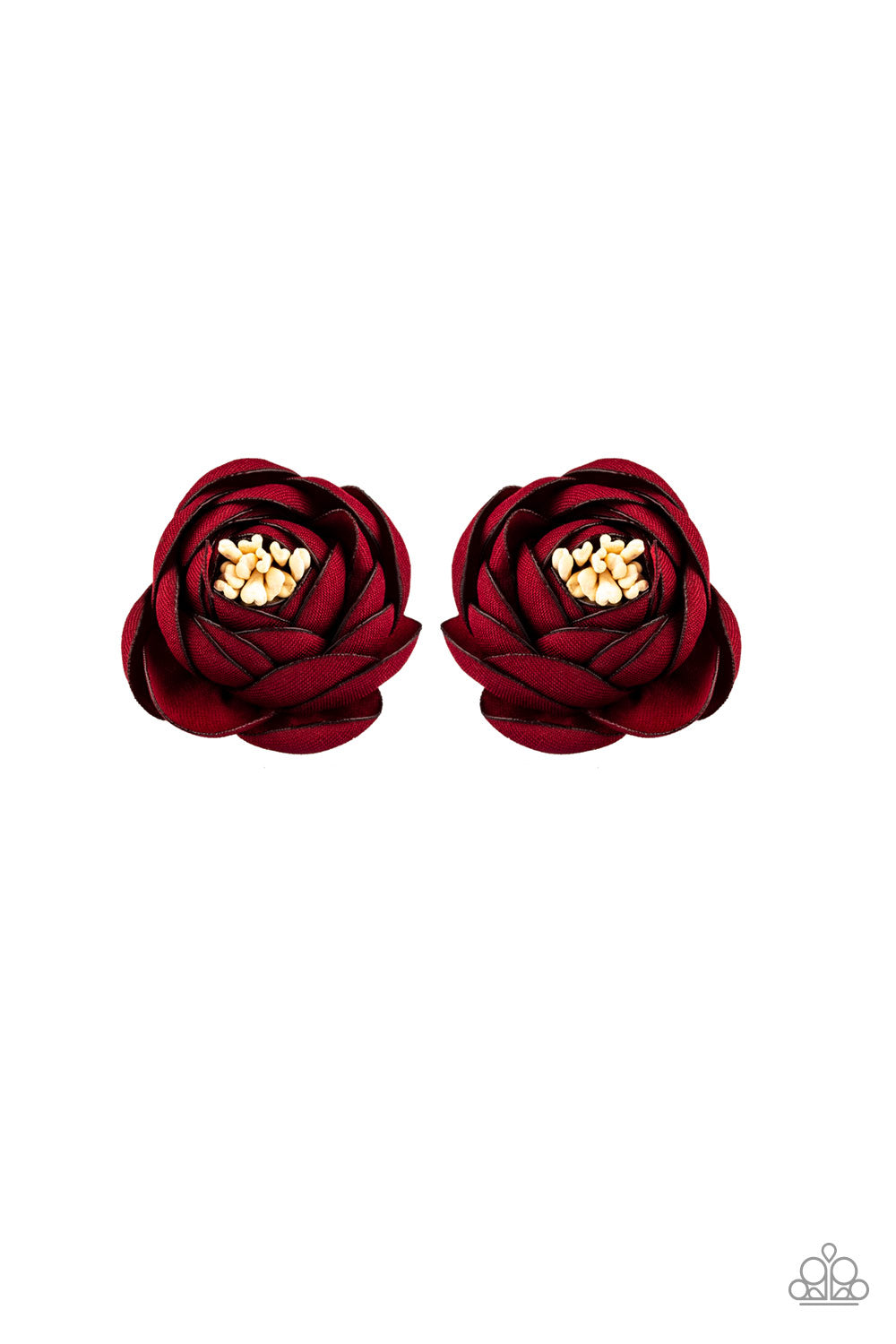 Paparazzi ♥ Dapper In Dahlias - Red ♥  Hair Clip