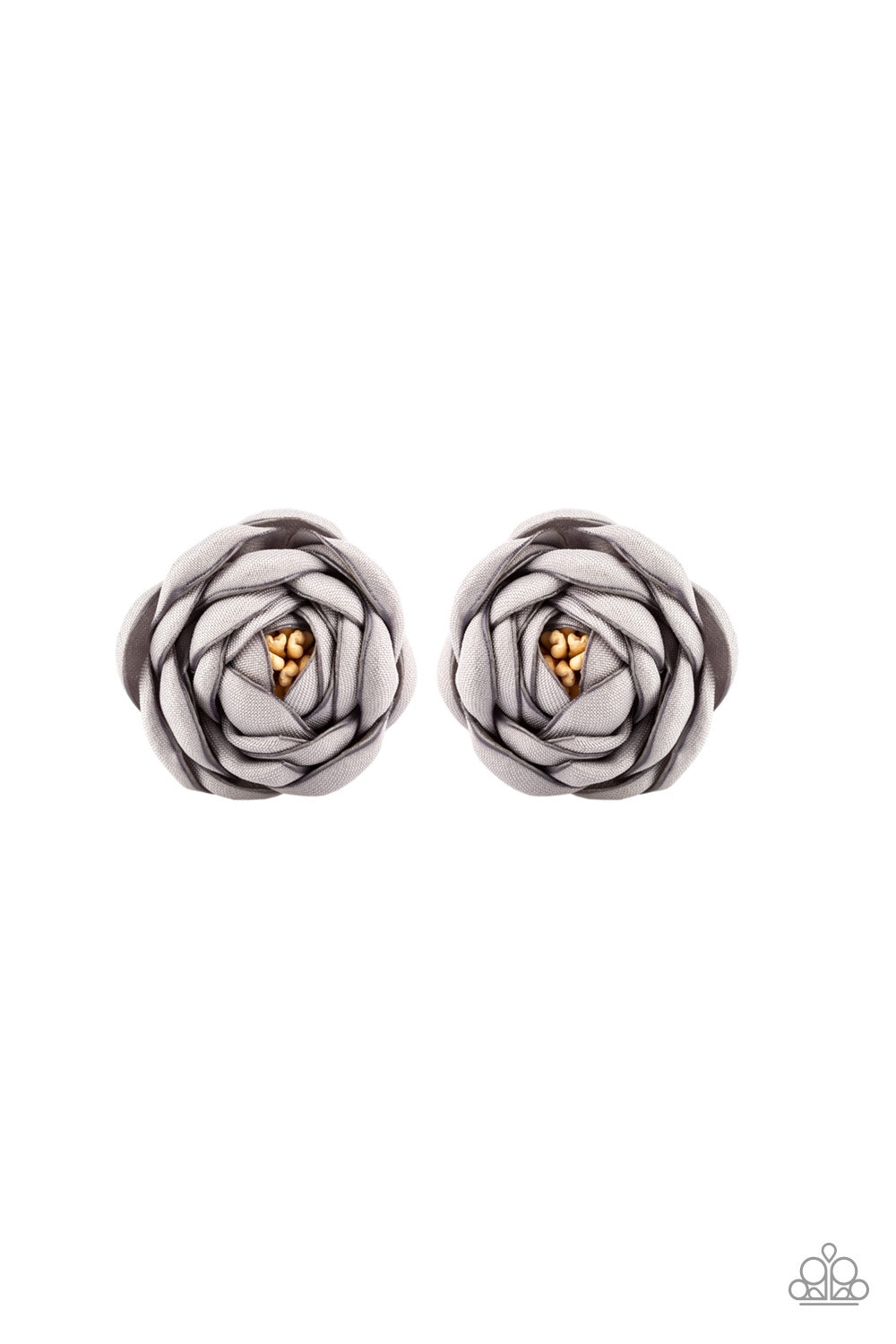 Paparazzi ♥ Dapper In Dahlias - Silver ♥  Hair Clip