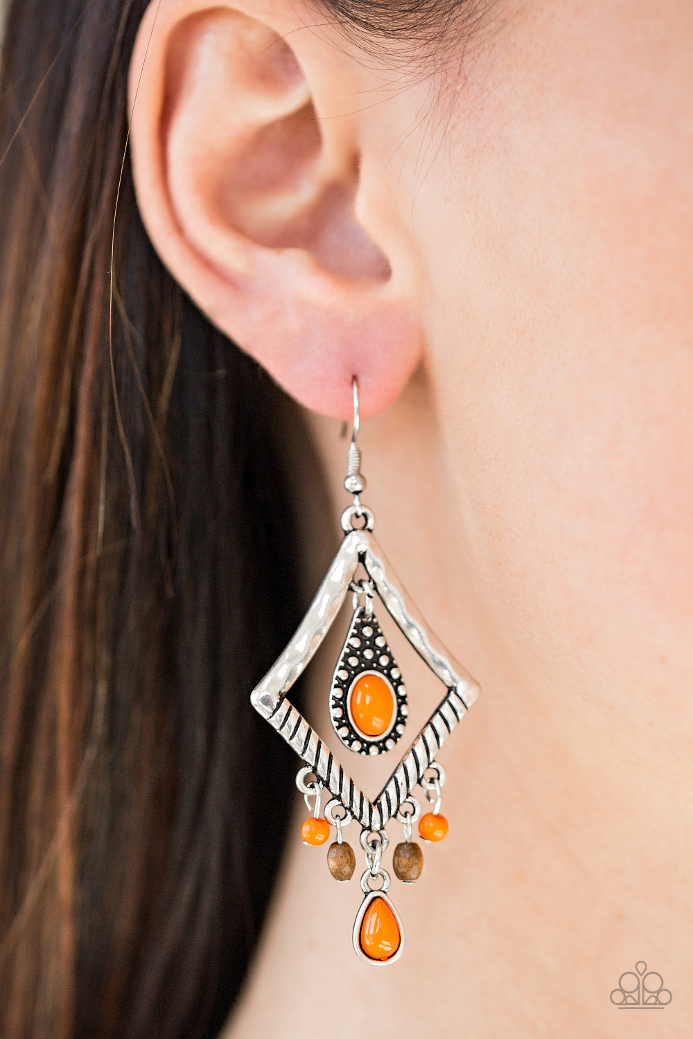 Paparazzi ♥ Southern Sunsets - Orange ♥  Earrings