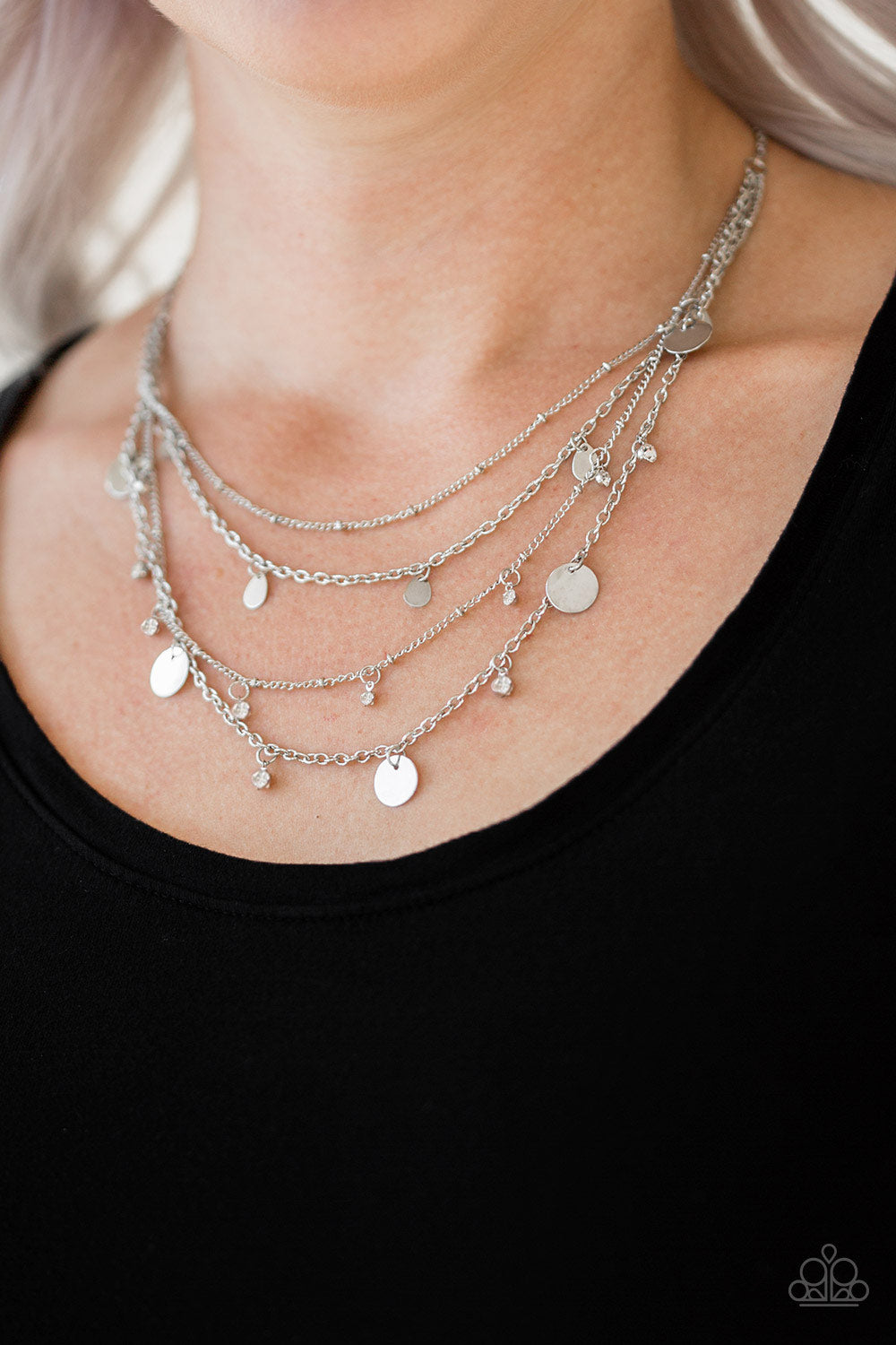 Paparazzi ♥ Classic Class Act - White ♥  Necklace
