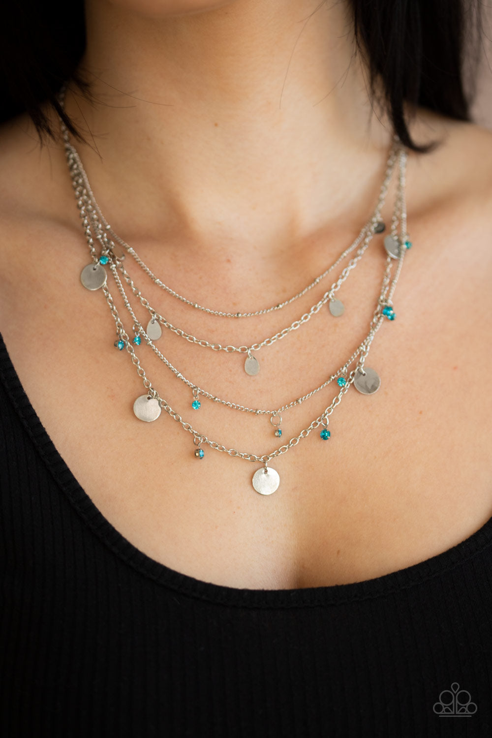 Paparazzi ♥ Classic Class Act - Blue ♥  Necklace