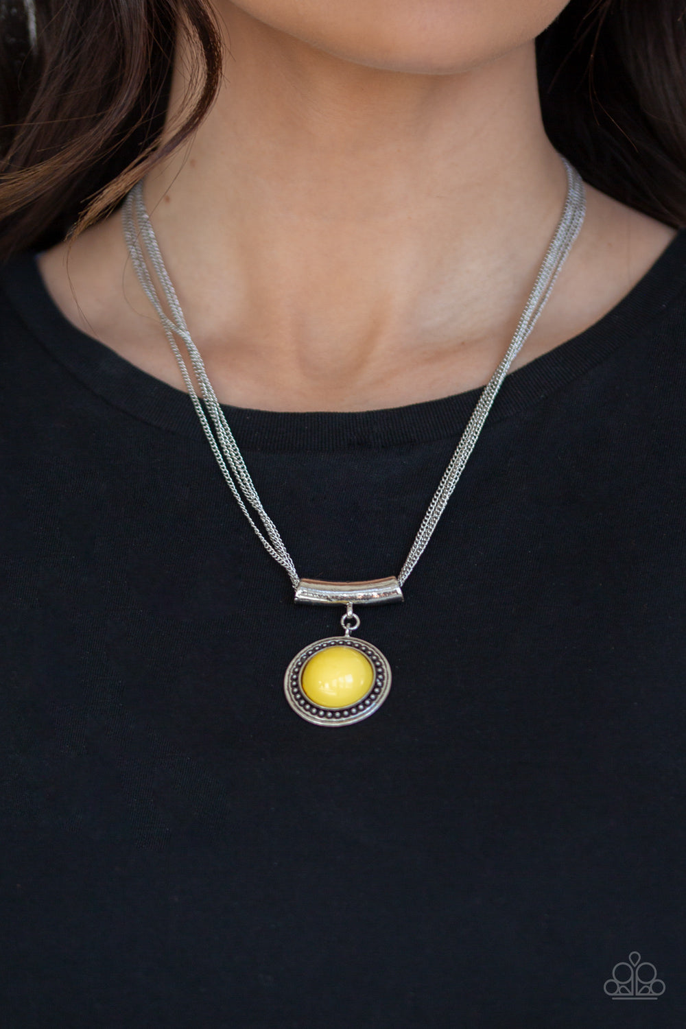 Paparazzi ♥ Gypsy Gulf - Yellow ♥  Necklace