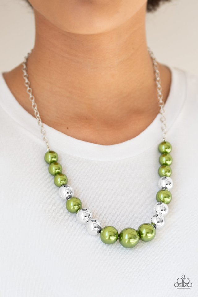 Paparazzi ♥ Take Note - Green ♥ Necklace