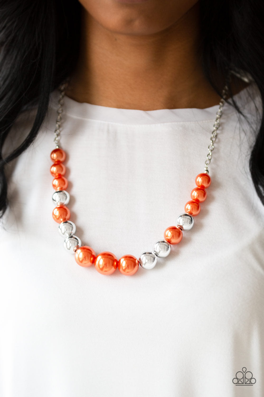 Paparazzi ♥ Take Note - Orange ♥  Necklace