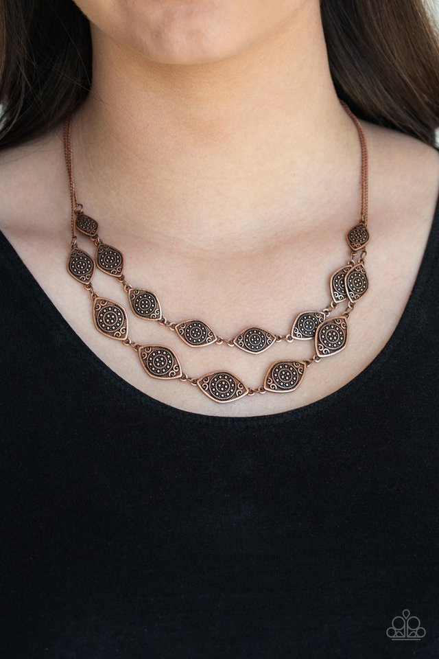 Paparazzi ♥ Make Yourself At HOMESTEAD - Copper ♥ Necklace