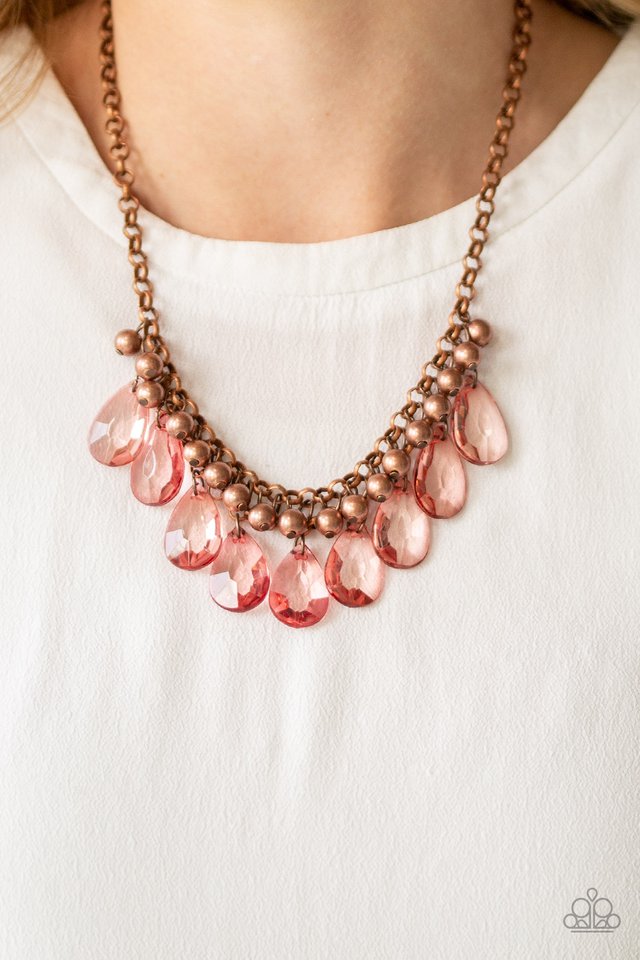 Paparazzi ♥ Fashionista Flair - Copper ♥ Necklace
