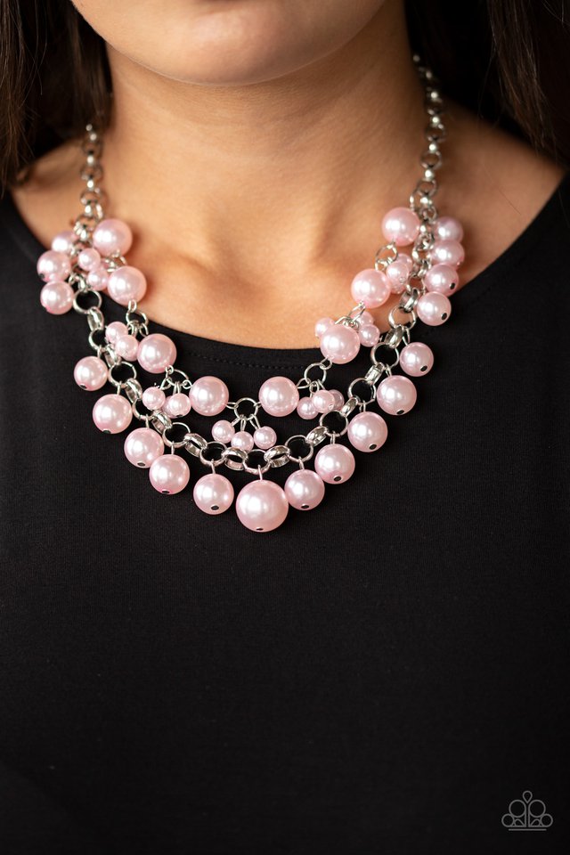 Paparazzi ♥ BALLROOM Service - Pink ♥ Necklace