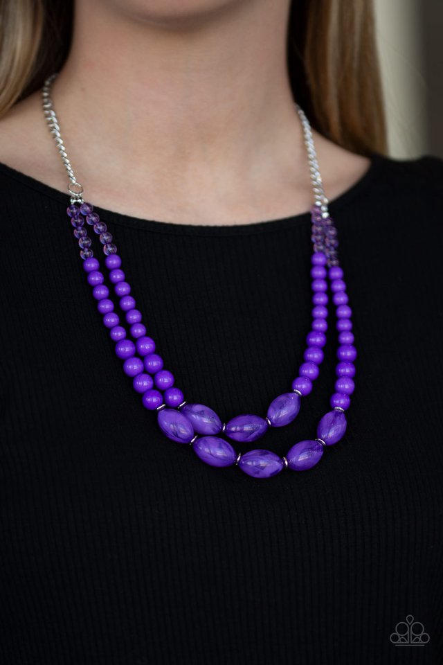 Paparazzi ♥ Sundae Shoppe - Purple ♥ Necklace