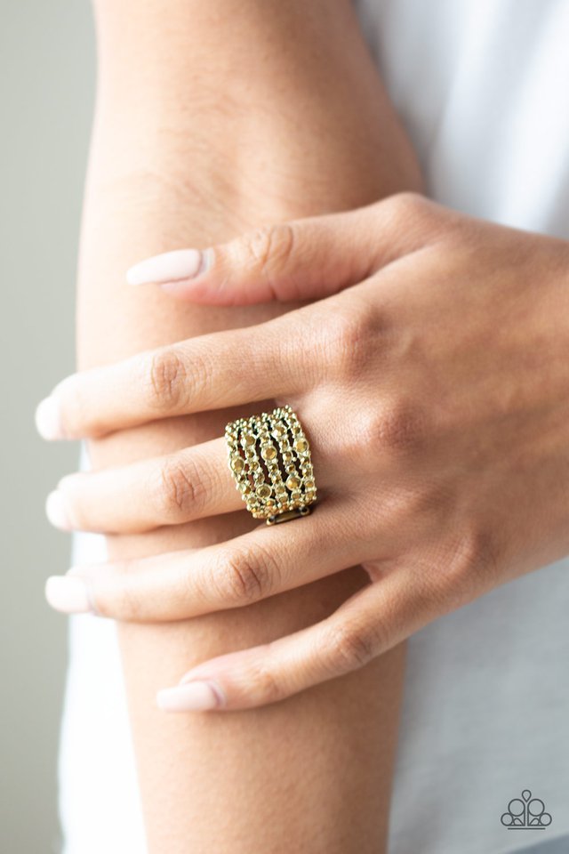 Paparazzi ♥ Truly Treasured - Brass ♥ Ring