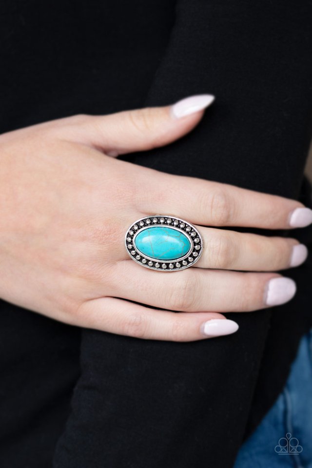 Paparazzi ♥ Desert Heat - Blue ♥ Ring