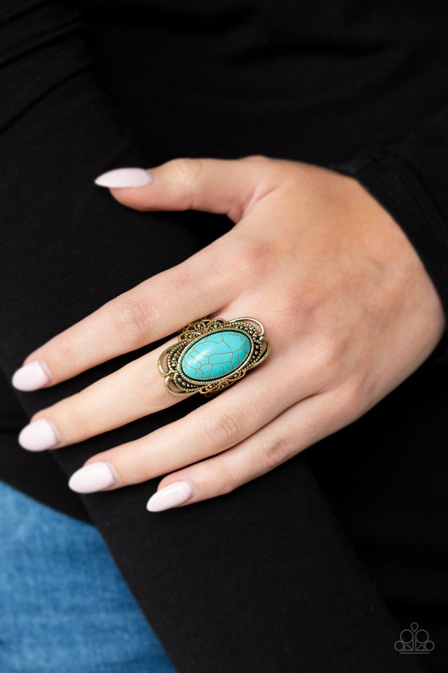 Paparazzi ♥ Desert Flavor - Brass ♥ Ring