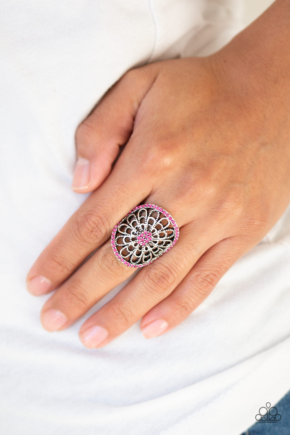 Paparazzi ♥ Springtime Shimmer - Pink ♥  Ring