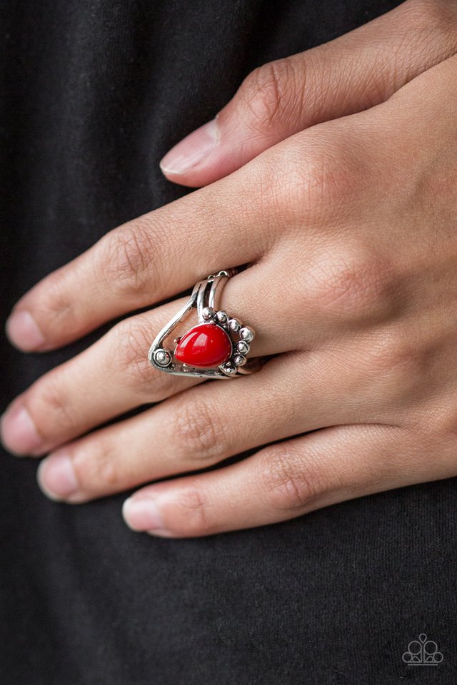 Paparazzi ♥ The Bold and The BEAD-iful - Red ♥ Ring