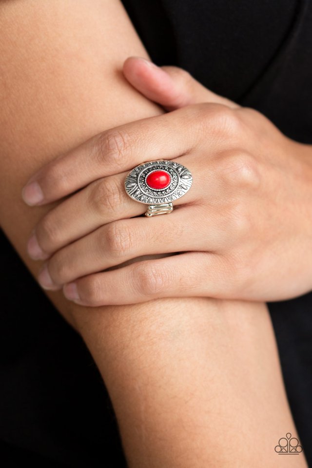 Paparazzi ♥ Stone Fox - Red ♥ Ring