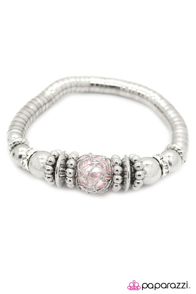 Paparazzi ♥ Let Your Guard Down - Pink ♥ Bracelet