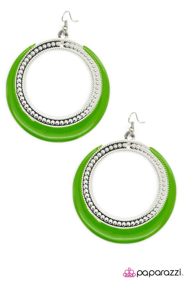 Paparazzi ♥ We are Surrounded! - Green ♥ Earrings