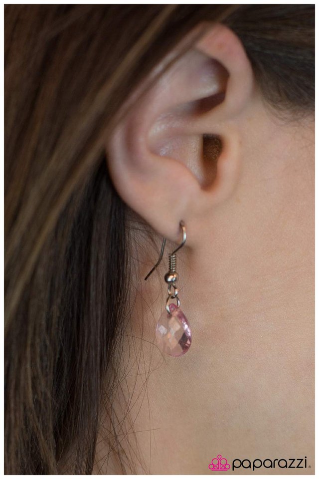 Paparazzi ♥ Happy Tears - Pink ♥ Necklace