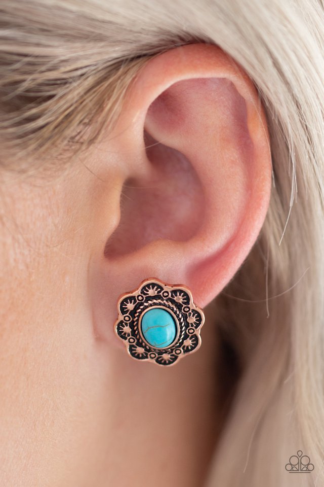 Paparazzi ♥ Springtime Deserts - Copper ♥ Post Earrings