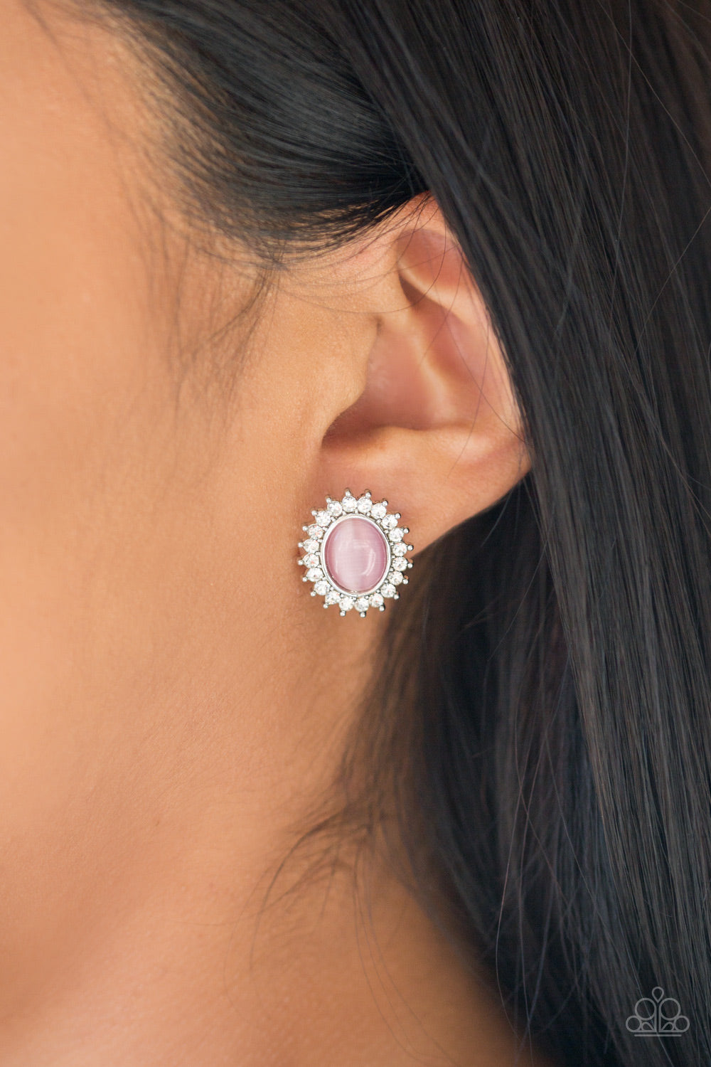 Paparazzi ♥ Hey There, Gorgeous - Pink  ♥  Post Earrings
