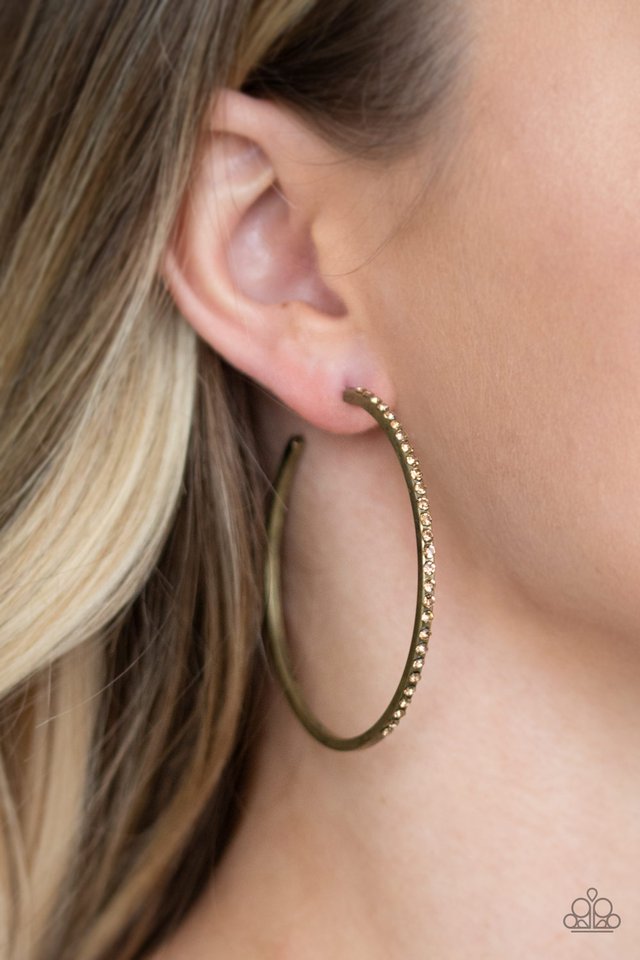 Paparazzi ♥ Trending Twinkle - Brass ♥ Earrings