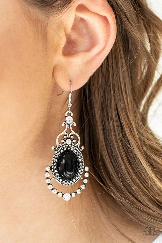 Paparazzi ♥ CAMEO and Juliet - Black ♥ Earrings