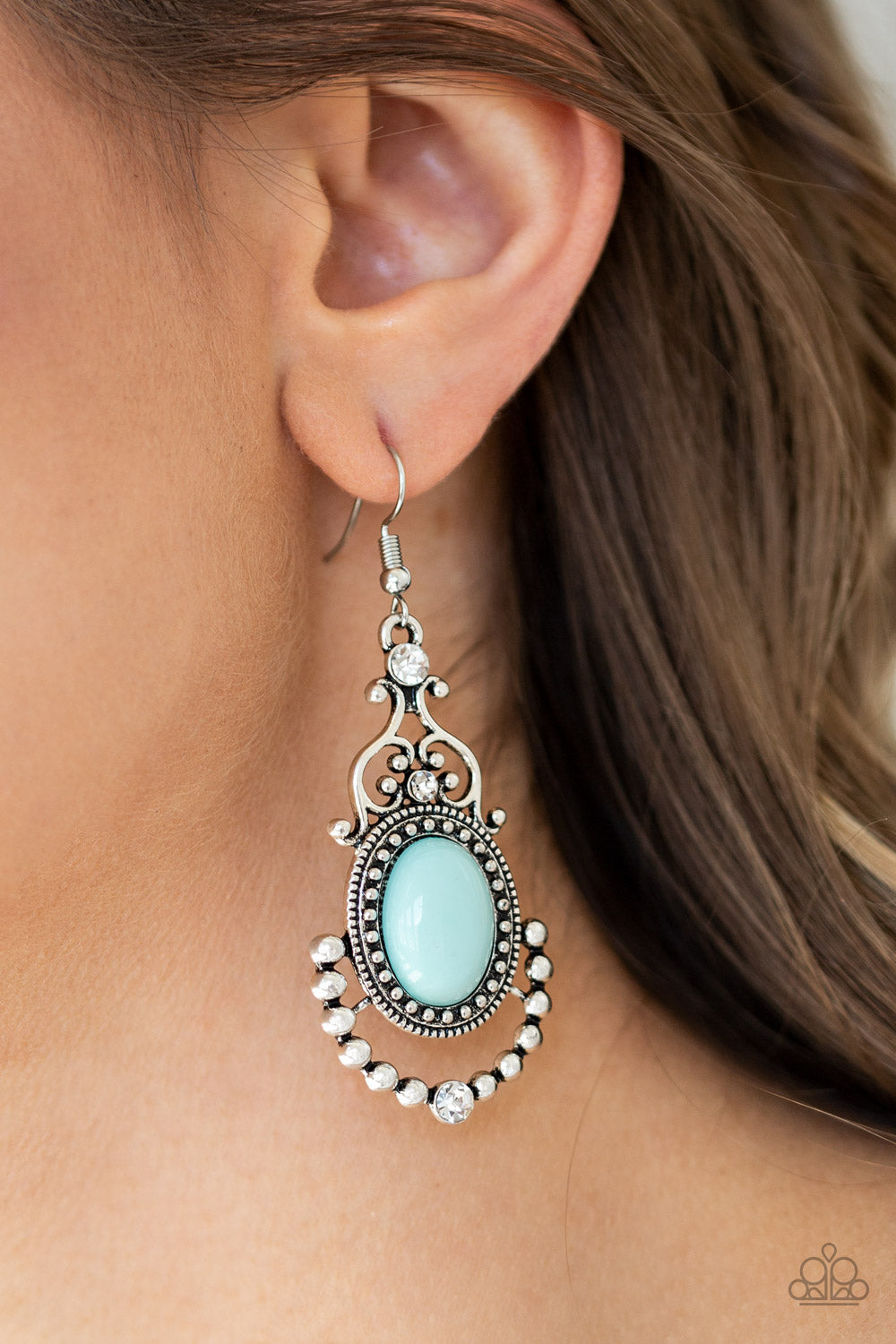 Paparazzi ♥ CAMEO and Juliet - Blue ♥  Earrings