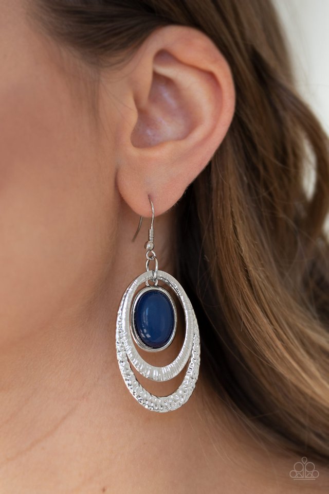Paparazzi ♥ Seaside Spinster - Blue ♥ Earrings