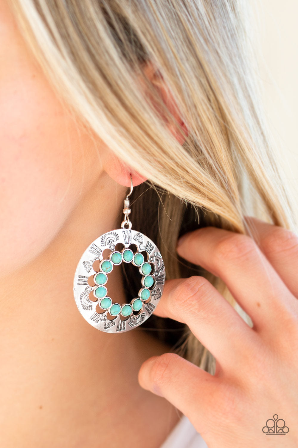 Paparazzi ♥ Organically Omega - Blue ♥  Earrings