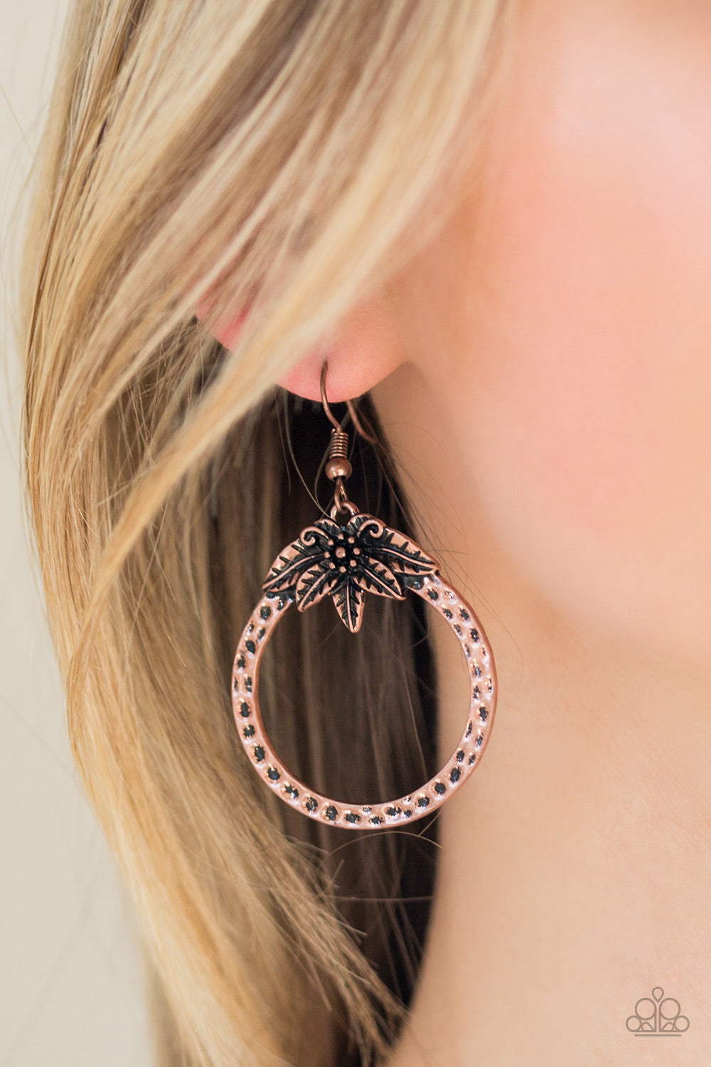 Paparazzi ♥ Island Insider - Copper ♥  Earrings