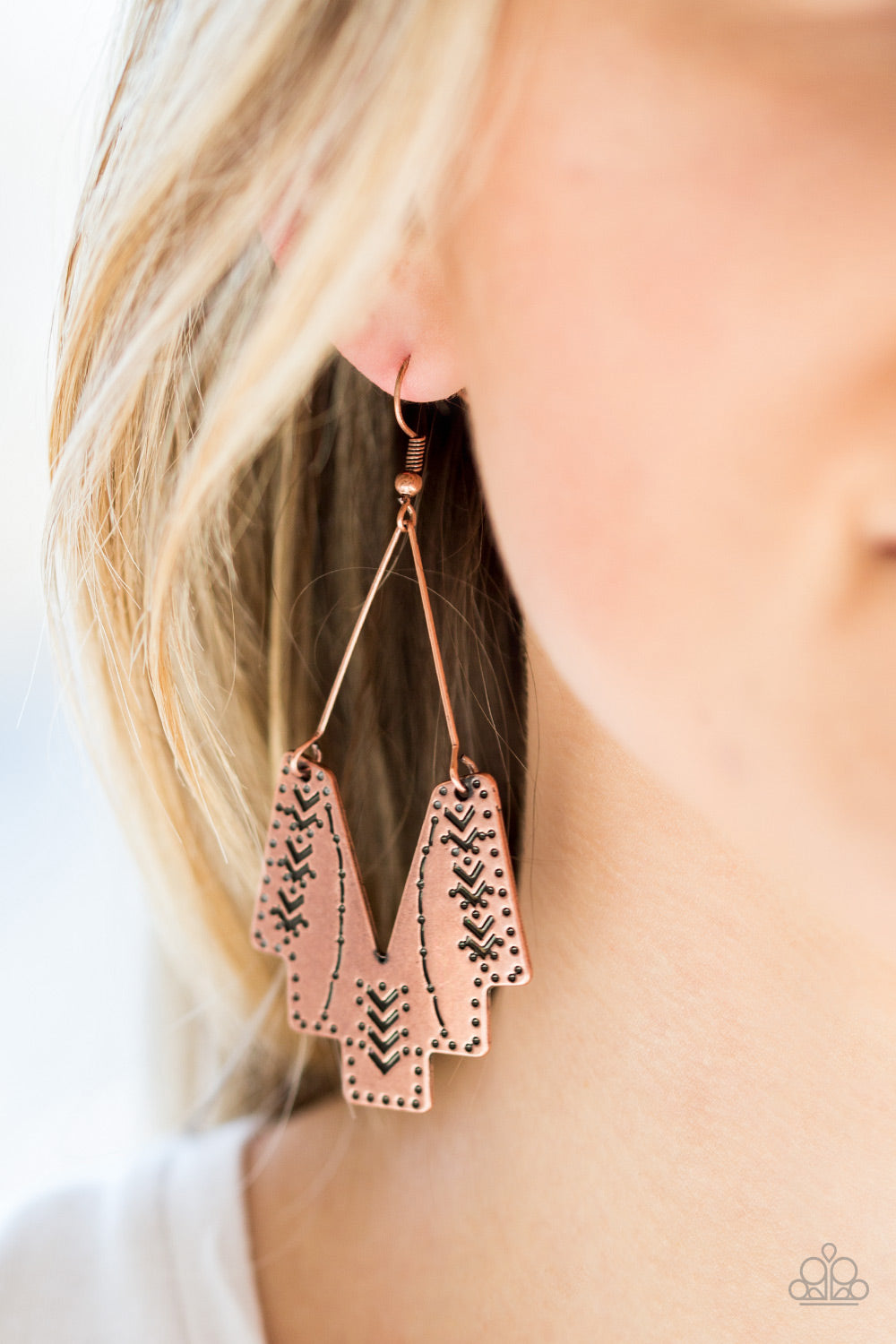 Paparazzi ♥ Arizona Adobe - Copper ♥  Earrings