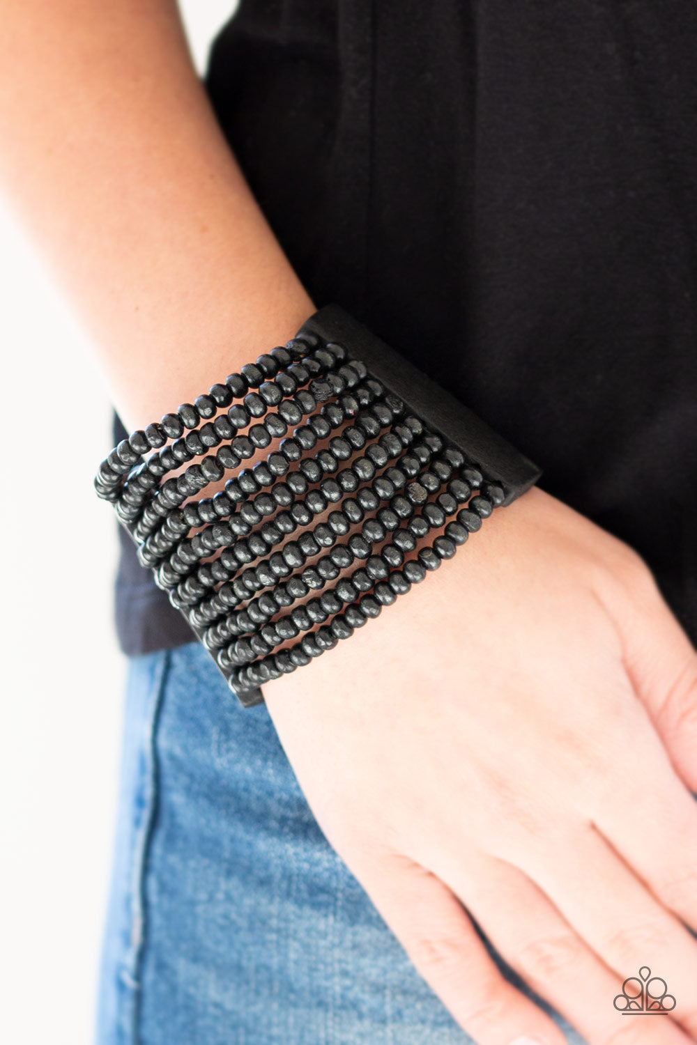 Paparazzi ♥ JAMAICAN Me Jam - Black ♥  Bracelet